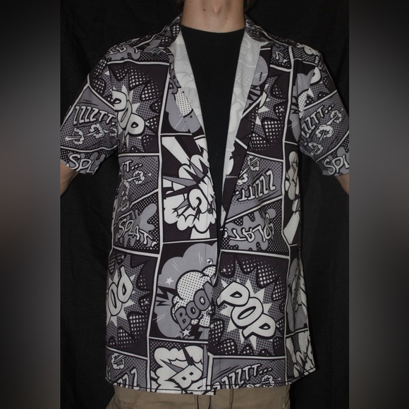 COMIC BUTTON UP SHIRT - Picture 2 of 2